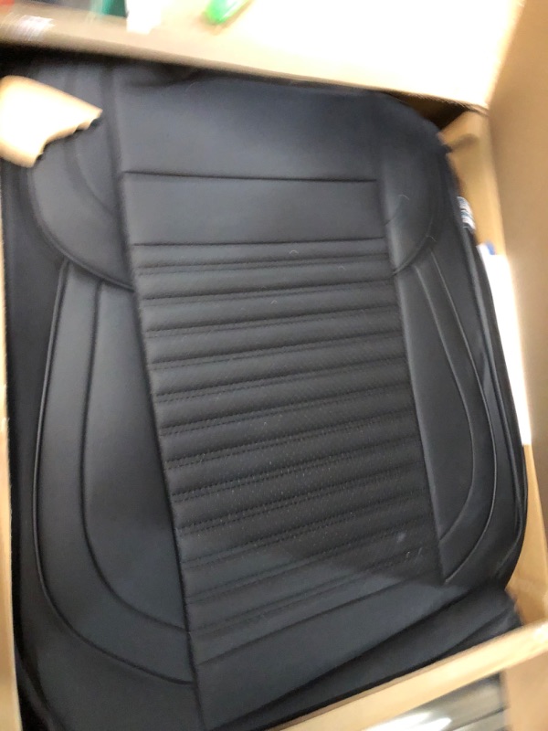 Photo 1 of LINGVIDO Leather Car Seat Covers,Breathable and Waterproof Faux Leather Automotive Seat Covers