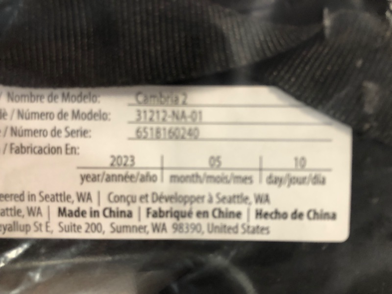 Photo 2 of (READ NOTES) Diono Cambria 2 XL 2022, Dual Latch Connectors, 2-in-1 Belt Positioning Booster Seat