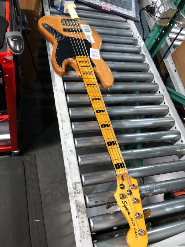 Photo 2 of *SEE NOTES* Squier by Fender Classic Vibe 70's Jazz Bass V - Maple - Natural