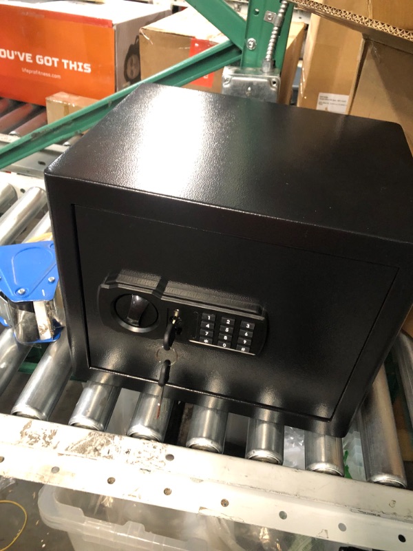 Photo 1 of 1.2 Cu ft Home Safe Fireproof Waterproof, Digital Home Security Safe with Electronic Keypad & Sensor Light, Fireproof Safe with Fireproof Document Bag, Medicine Lock Box for Money Firearm Valuables 1.2 Cubic Feet