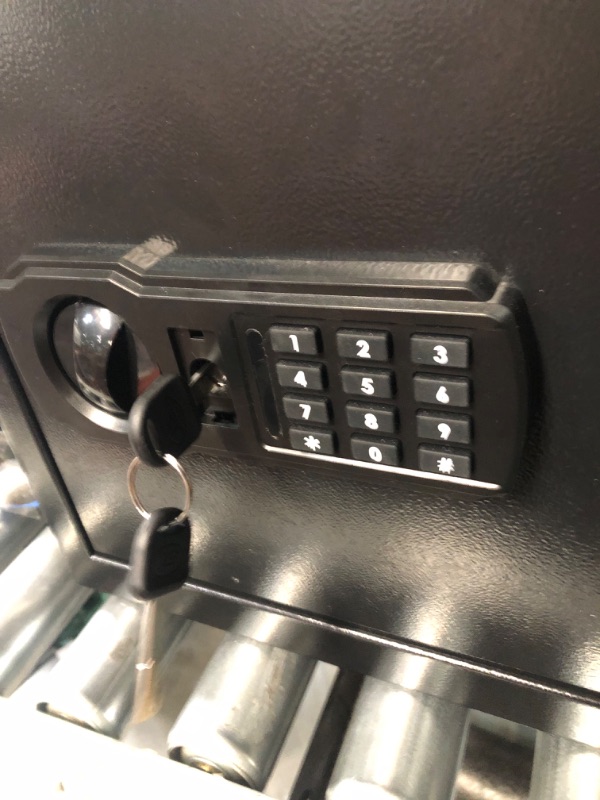 Photo 1 of 1.2 Cu ft Home Safe Fireproof Waterproof, Digital Home Security Safe with Electronic Keypad & Sensor Light, Fireproof Safe with Fireproof Document Bag, Medicine Lock Box for Money Firearm Valuables 1.2 Cubic Feet