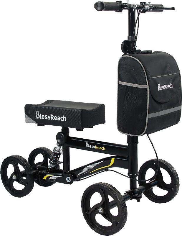 Photo 1 of **MISSING HARDWARE**
BlessReach Economy Knee Scooter, Black