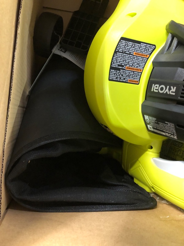 Photo 2 of (PARTS ONLY/ NO REFUNDS) RYOBI 40-Volt Lithium-Ion Cordless Battery Leaf Vacuum/Mulcher (Tool Only)