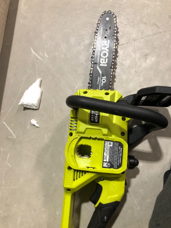 Photo 5 of *PREV USED*
RYOBI ONE+ HP 18V Brushless 10 in. Cordless Battery Chainsaw (Tool Only) P2502BTL 0