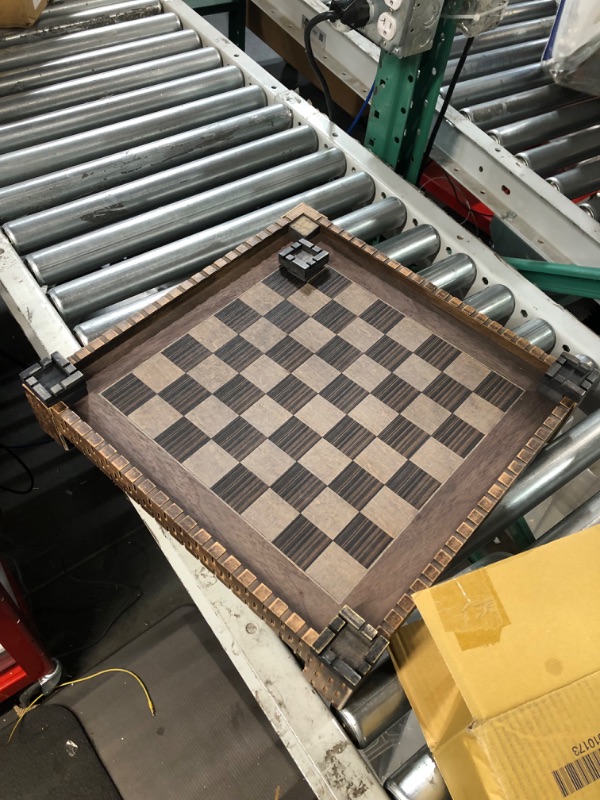 Photo 3 of 17.25" Fortress Chessboard with 1.5" Square, Tan & Brown