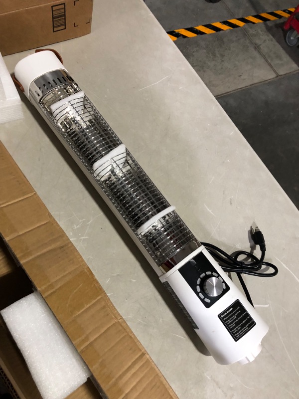 Photo 2 of ***DOES NOT POWER ON - UNABLE TO TROUBLESHOOT - BASE AND REMOTE MISSING***
WHITE Cftort Space Patio Heater with 9 Heat Levels,1500W Instant Portable