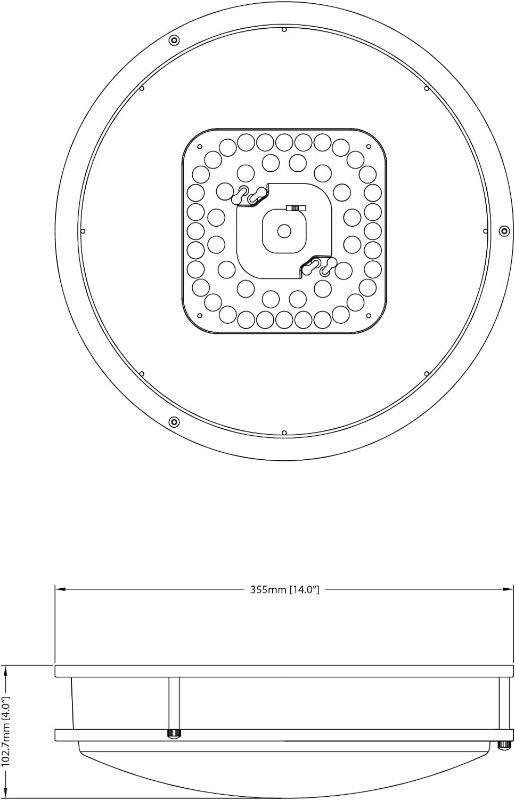 Photo 3 of (READ NOTES) Project Source 1-Light 13-in Brushed Nickel LED Flush Mount Light