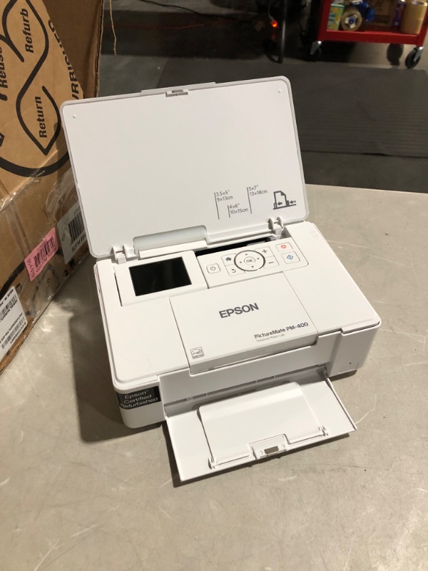 Photo 2 of Epson PictureMate PM-400 Wireless Compact Color Photo Printer (Renewed) White X-Large