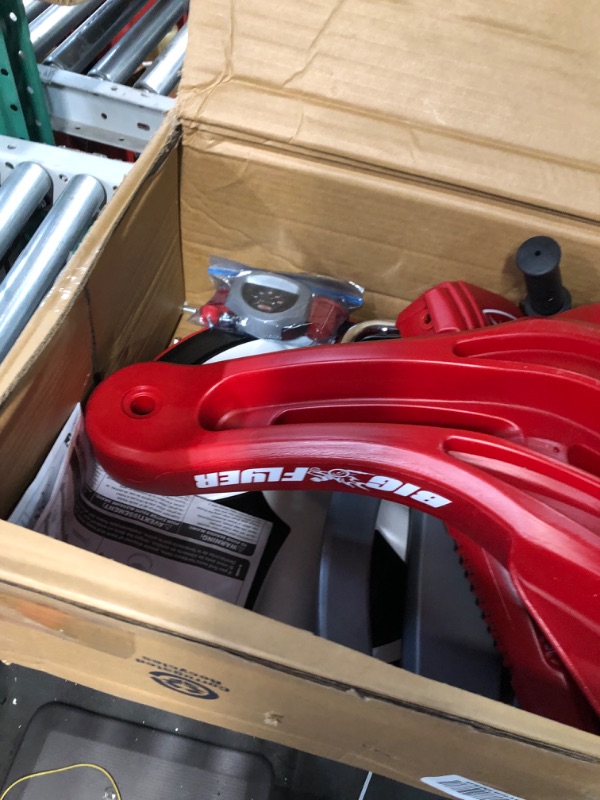 Photo 1 of *MISSING REAR WHEELS* Radio Flyer Deluxe Big Flyer, Outdoor Toy for Kids Ages 3-7, Red Toddler Bike
