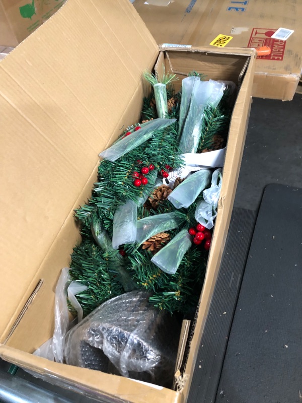 Photo 1 of 2 Pack Christmas Tree,3FT Artificial Christmas Entrance Tree with Ornaments and Lights Battery Oprated,Mini Xmas Trees for Front Door,Pathway, Tabletop, Entryway, Entrance Christmas Decorations