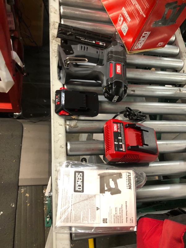 Photo 1 of Senco 10M0001N Fusion F-18XP 18V Lithium-Ion 2-1/8 in. Cordless 18 ga. Brad Nailer (1.5 Ah) 18 Gauge