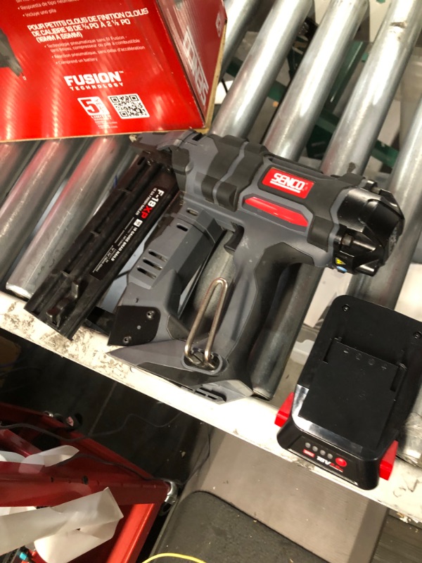 Photo 1 of Senco 10M0001N Fusion F-18XP 18V Lithium-Ion 2-1/8 in. Cordless 18 ga. Brad Nailer (1.5 Ah) 18 Gauge