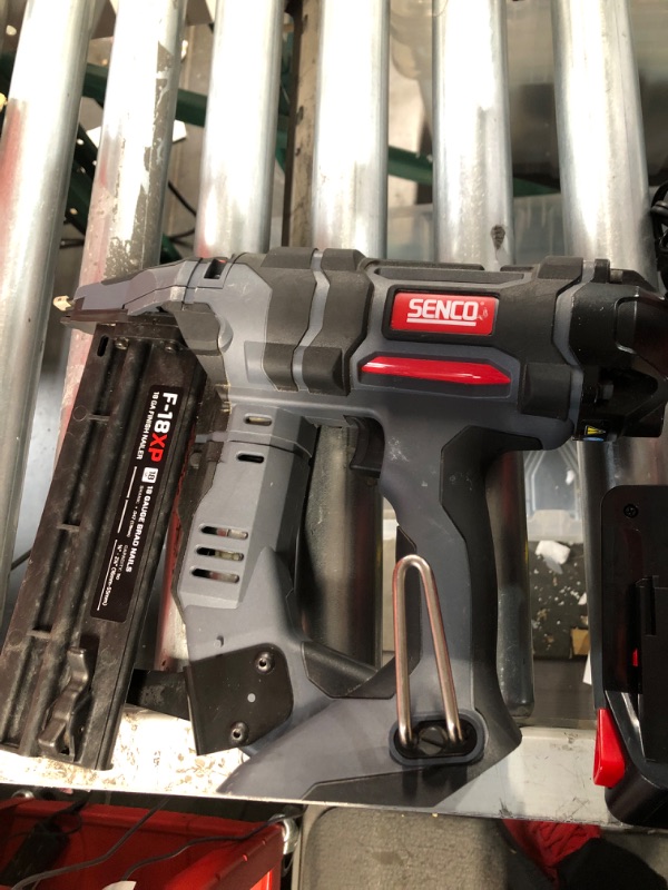 Photo 1 of Senco 10M0001N Fusion F-18XP 18V Lithium-Ion 2-1/8 in. Cordless 18 ga. Brad Nailer (1.5 Ah) 18 Gauge