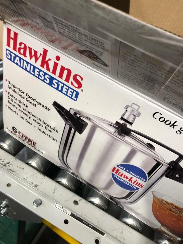 Photo 4 of Hawkins Pressure Cooker, 6 L, Silver