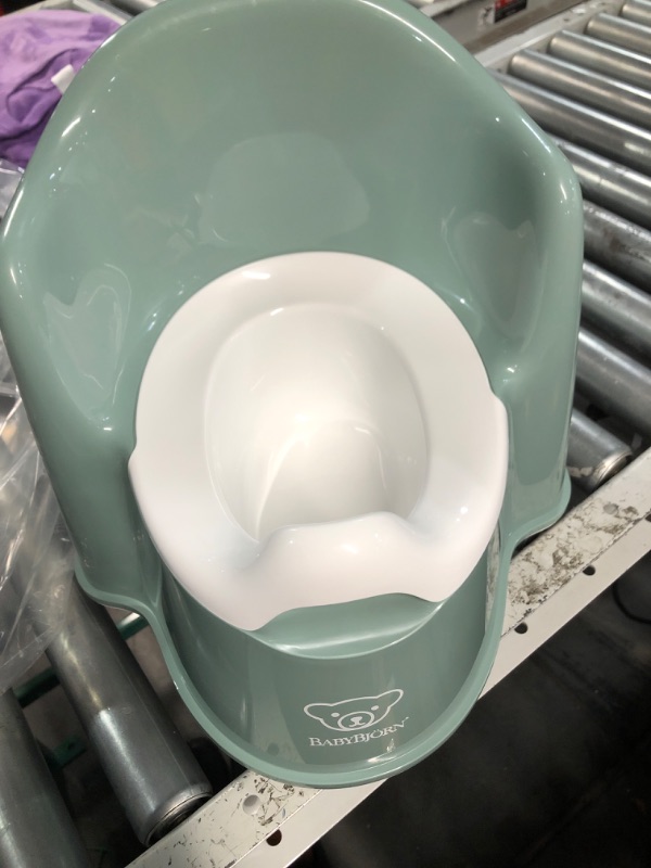 Photo 2 of BabyBjörn Potty Chair, Deep Green/White