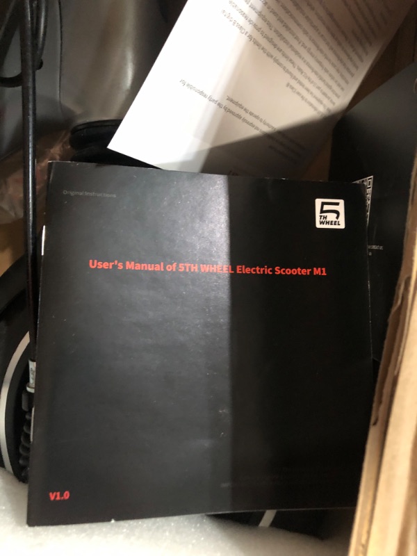 Photo 2 of [FOR PARTS, READ NOTES]
5TH WHEEL M1 Electric Scooter - 13.7 Miles Range & 15.5 MPH, 500W Peak Motor, 8" Inner-Support Tires, Triple Braking System NONREFUNDABLE