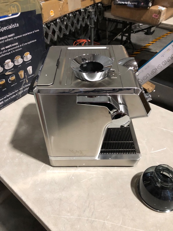 Photo 9 of LIKE NEW** MISSING POWER CORD** De'Longhi La Specialista Espresso Machine with Sensor Grinder, Dual Heating System, Advanced Latte System & Hot Water Spout for Americano Coffee or Tea, Stainless Steel, EC9335M