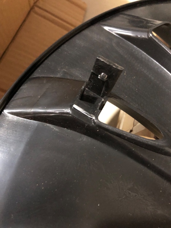 Photo 1 of **TWO DAMAGED, SOME CLIPS DAMAGED** 4PCS for Tesla Model Y Wheel Covers Replacement Wheel Caps Compatible with Tesla Model Y Accessories 19 Inch Symmetry-Hurricane 19inch