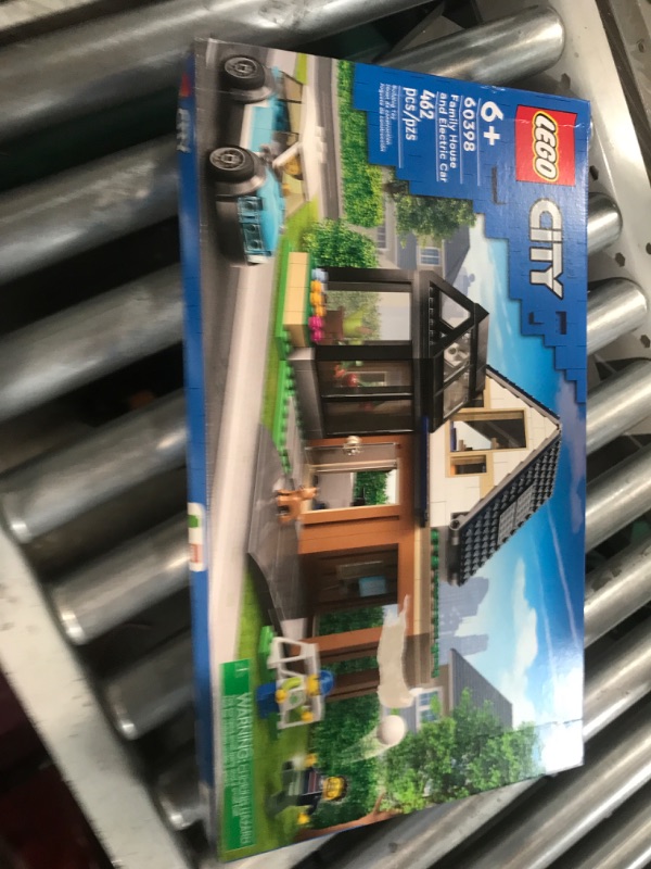 Photo 2 of *unopened* LEGO City Family House and Electric Car 60398 Building Toy Set, Includes a Kitchen, 2 Bedrooms, Greenhouse, Solar Panels Plus 3 Minifigures and a Puppy, Gift Idea for Ages 6+