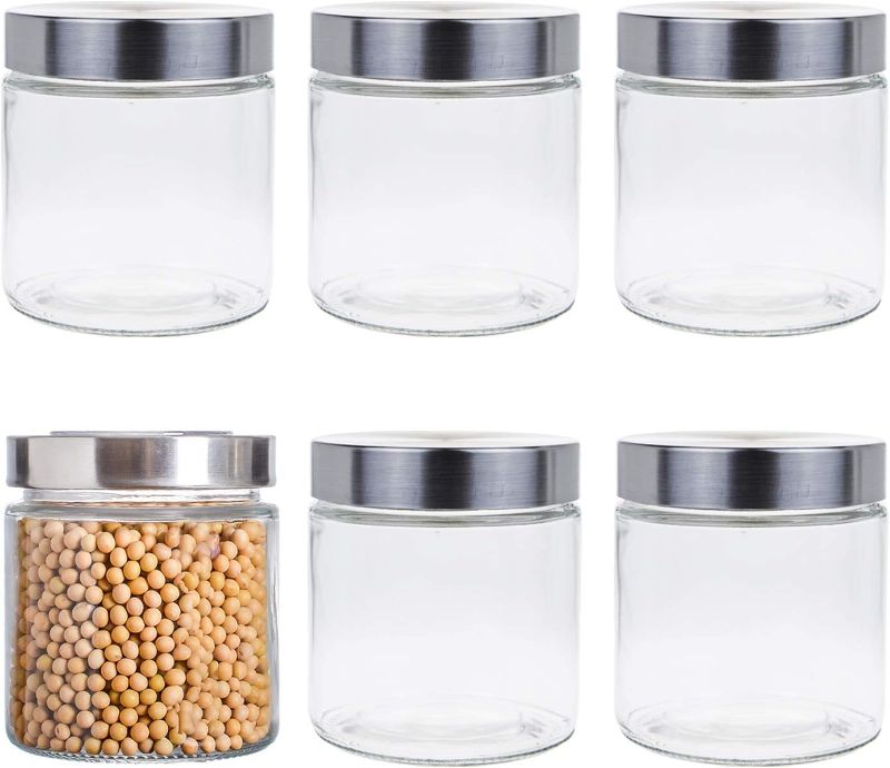 Photo 1 of ***STOCK PHOTO FOR REFERENCE*** 6 Pack Glass Jars