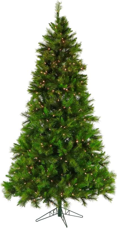 Photo 1 of ***STOCK PHOTO FOR REFERENCE*** Fraser Hill Farm 6.5-Feet Pre-Lit Buffalo Fir, Lightly Flocked 