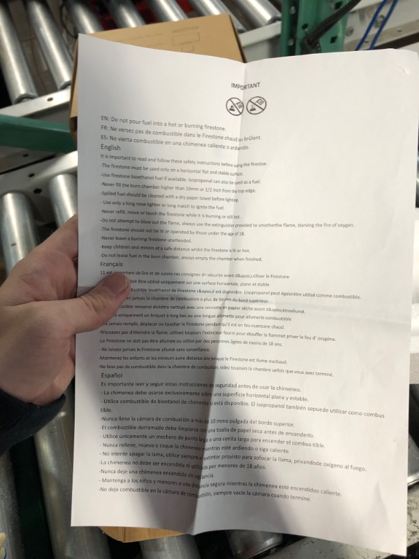 Photo 1 of Romway Concrete Portable,Mini fire pit,tabletop fireplace for Indoor and Outdoor Use (Sand Color)