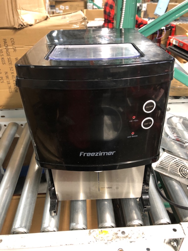 Photo 2 of **HEAVILY USED/RUSTED**FOR PARTS ONLY**
Avanti Elite Series Countertop Nugget Ice Maker and Dispenser, 33 lbs, in Black Stainless Steel (NIMD3314BS-IS)