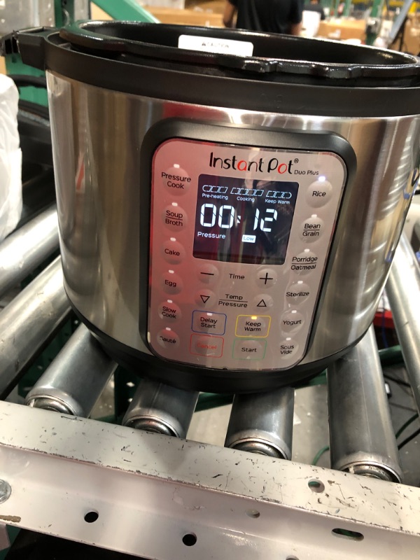 Photo 4 of ***MAJOR DAMAGE - CRACKED - SEE PICTURES - UNABLE TO TEST***
Instant Pot Duo Plus 9-in-1 Electric Pressure Cooker, Slow Cooker, Rice Cooker, Steamer, 6QT