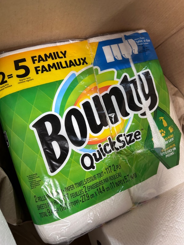 Photo 2 of **SEE NOTES** Bounty Select-A-Size Paper Towels, 4 Double Plus Rolls = 10 Regular Rolls