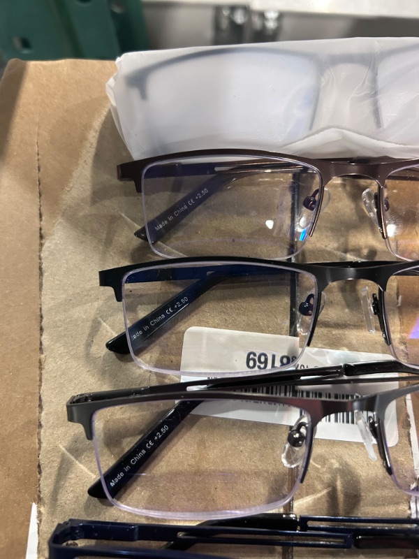 Photo 1 of **STOCK PHOTO FOR REFERENCE** Pack of 6 reading glasses, 2 pairs 2.0+, 4 pairs 2.5+