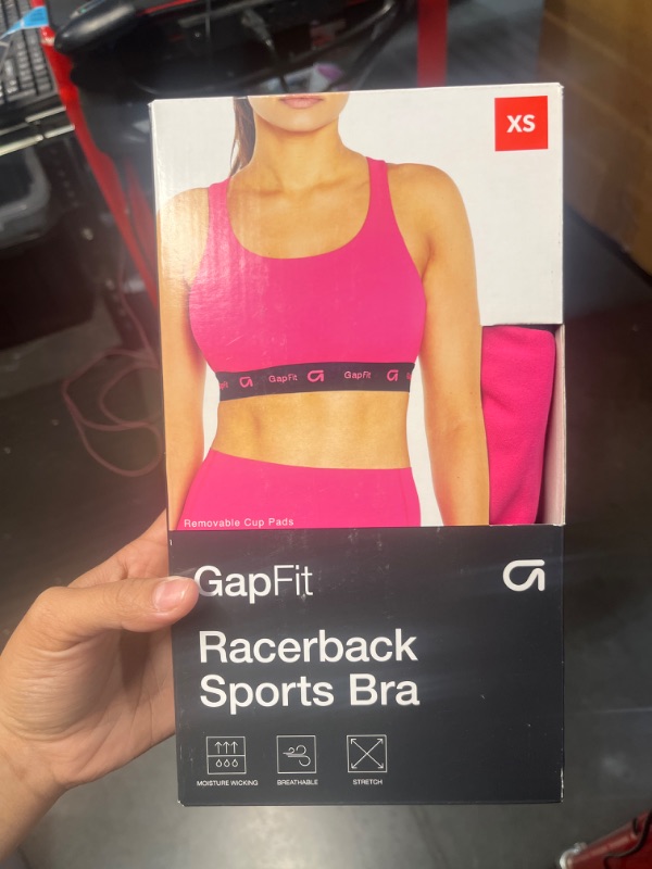 Photo 1 of GAP Fit Women's 4 Way Stretch Moisture Wicking Racerback Sports Bra Size XS