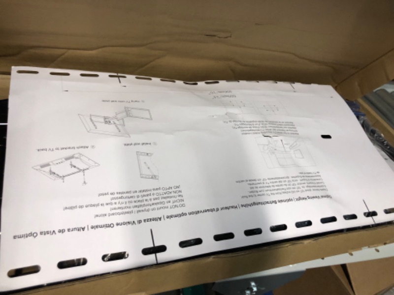 Photo 4 of Mounting Dream Long Arm TV Wall Mount for Most 42-90 Inch TV, 40 Inch Long Extension TV Mount Swivel and Tilt