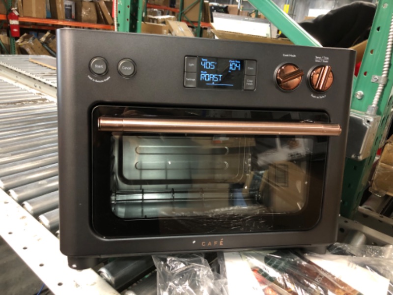 Photo 2 of **PARTS ONLY DOES NOT FUNCTION PROPERLY**
Cafe Couture Oven with Air Fry, 14 Cooking modes in 1 including Crisp Finish, Wifi, Matte Black