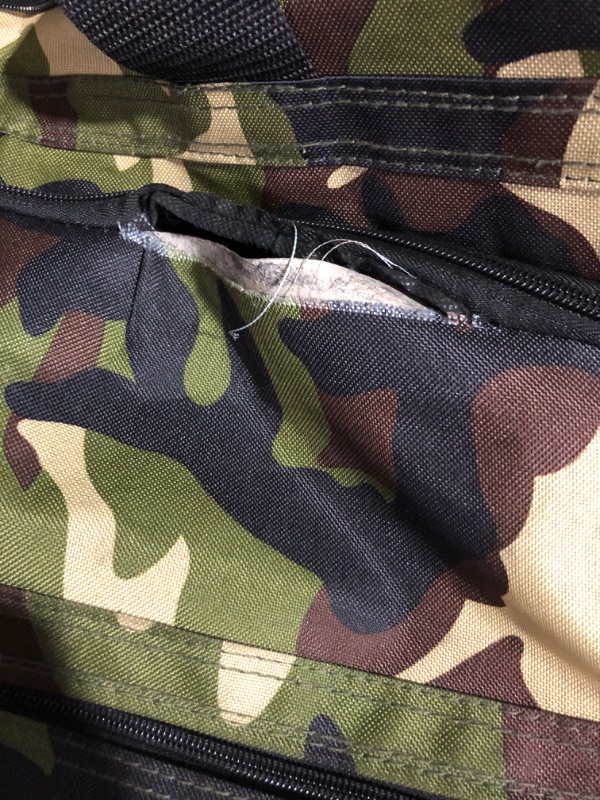 Photo 4 of * used * see images for damage * 
Rockland Rolling Duffel Bag, Camouflage, 30-Inch