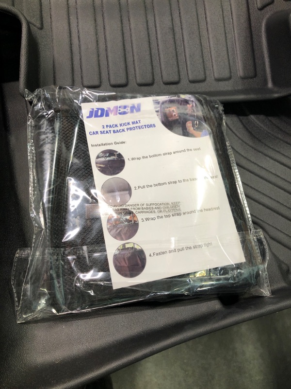 Photo 1 of JDMON All Weather Floor Mats Compatible with 2011-2022 Dodge Charger RWD/Chrysler 300 RWD, Custom Fit Car Floor Liner 2 Row Front & Rear Black TPE