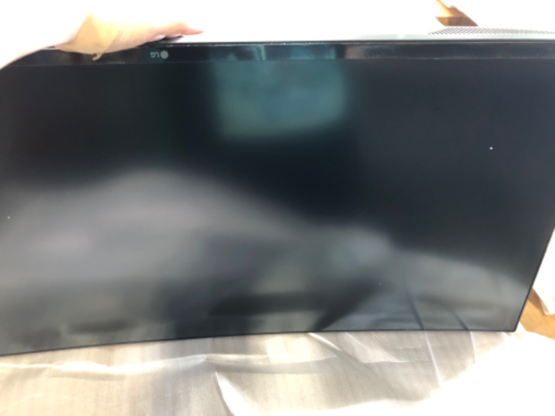 Photo 2 of LG UltraWide QHD 34-Inch Curved Computer Monitor 34WQ73A-B, IPS with HDR 10 Compatibility, Built-In KVM, and USB Type-C, Black Power Delivery : 90W