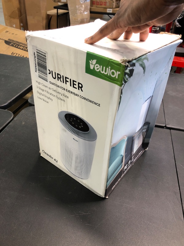 Photo 1 of Air Purifiers, Home Air purifier for Large Room Bedroom Up to 1100ft², VEWIOR H13 True HEPA Air Filter for Pets Smoke Pollen Odor, with Air Quality Monitoring, Auto/Sleep, 6 Timer, Light, Child Lock White