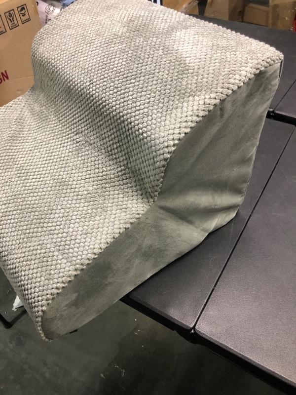Photo 1 of Topmart High Density Extended Foam Dog Ramp&Steps 2 Tiers,11.8" High,Non-Slip Dog Stairs,Soft Foam Dog Ladder,Best for Dogs Injured,Older Cats,Pets with Joint Pain