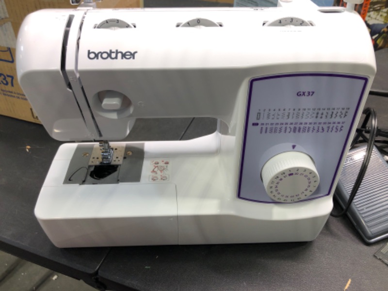 Photo 3 of Brother Sewing Machine, GX37, 37 Built-in Stitches, 6 Included Sewing Feet