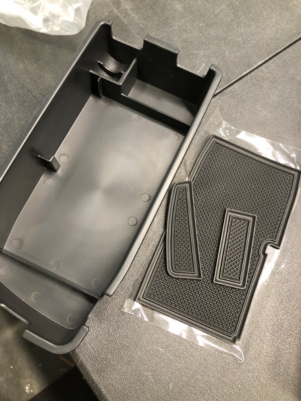 Photo 1 of TACORBO [ Upgrade Redesign] Center Console Organizer Compatible with Chevy Bolt EUV/EV 2022 2023 Accessories, Bolt EV Armrest Glove Box Secondary Storage, ABS Materials Insert Tray,Black