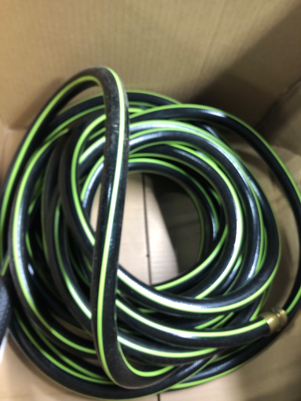 Photo 2 of Worth Garden 5/8" x 50' Long Hose - 5/8 in. x 50 ft. Kink Free Watering Garden Hose, 12 Years Warranty - Water Hose for Household & Professional USE - H155B00 5/8''x50'(50 FEET)