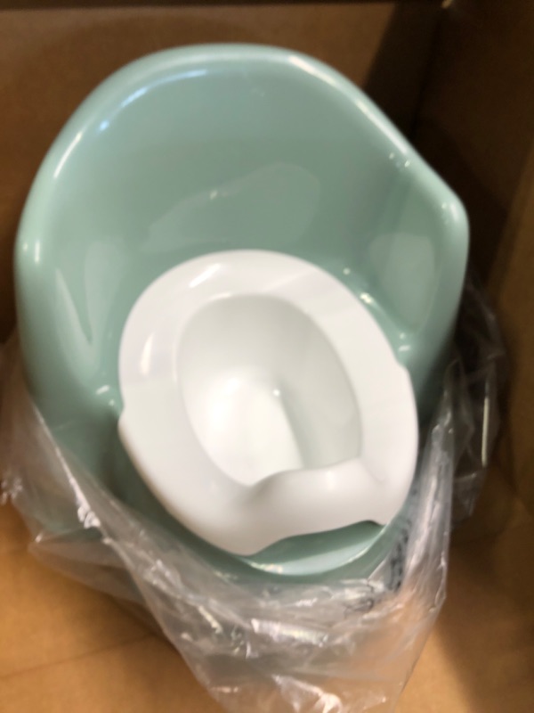 Photo 2 of BabyBjorn Potty Chair - Deep Green and White