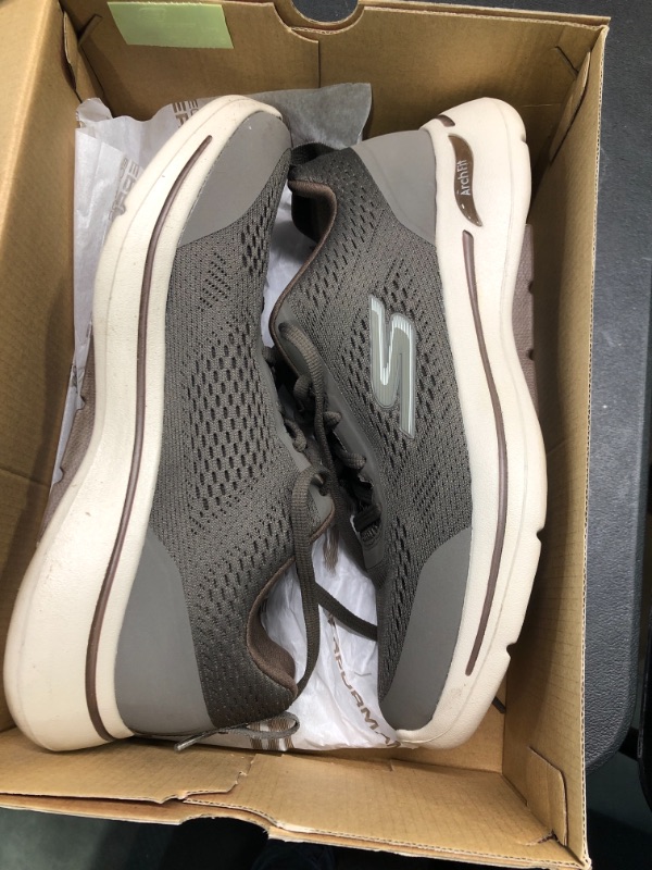 Photo 2 of Skechers Men's Gowalk Arch Fit-Athletic Workout Walking Shoe with Air Cooled Foam Sneaker 9.5 Taupe