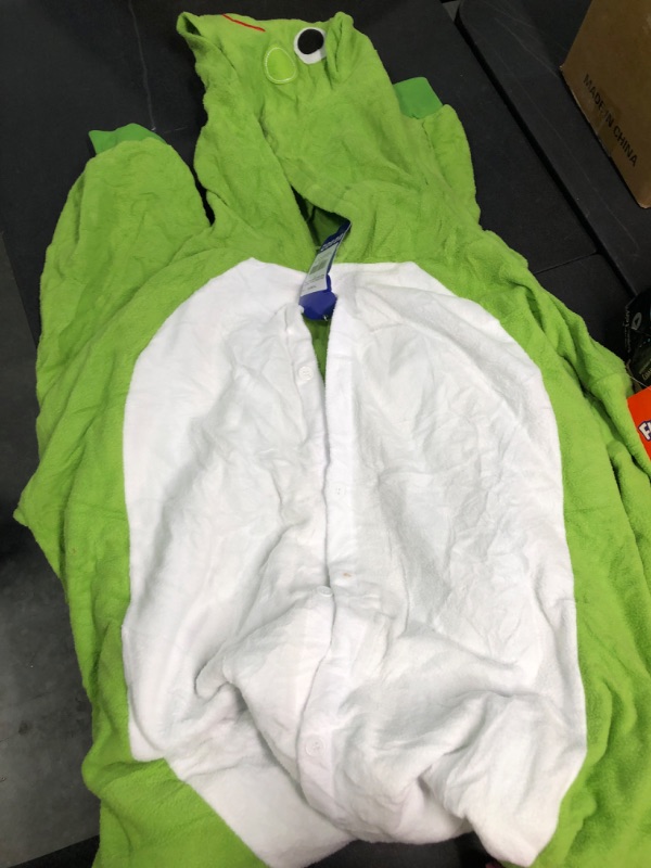 Photo 1 of Adult Onesie Halloween Costume - Animal and Sea Creature - Plush One Piece Cosplay Suit for Adults, Women and Men FUNZIEZ! X-Large Toad