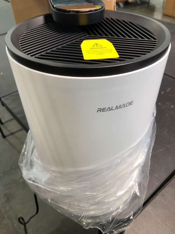 Photo 3 of Air Purifiers for Home Large Room Up To 1076 sq.ft,REALMADE H13 True HEPA Air Filter for Pets Dander, Dust, Smoke, Smell with 3 Speeds, 4 Timers, PM 2,5 Monitor Air Purifiers for Bedroom RM300-WHITE
Opened for pictures