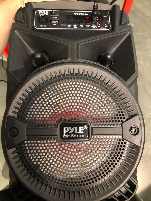 Photo 2 of Pyle Portable Bluetooth PA Speaker System - 240W Remote PPHP634B & -Pro Includes 15ft XLR Cable to 1/4'' Audio Connection, Connector, Black, 10.10in. x 5.00in. x 3.30in. (PDMIC58) Speaker System 240W + 15ft XLR Cable (Microphone not included)
Opened for p