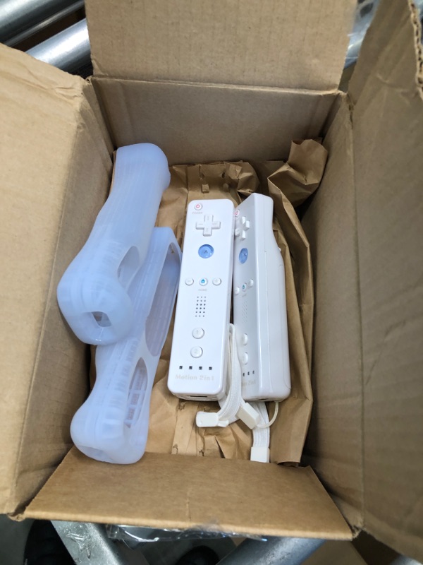 Photo 3 of Wii Controller 2 Pack, Wii Remote Controller, with Silicone Case and Wrist Strap, Remote Controller for Wii/Wii U, White