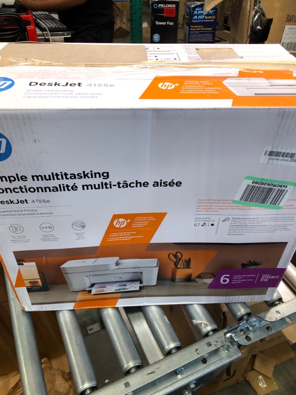 Photo 2 of HP DeskJet 4155e Wireless Color All-in-One Printer & 67XL Tri-Color High-Yield Ink Cartridge | 3YM58AN & 67XL Black High-Yield Ink Cartridge | 3YM57AN Printer + Tri-color Ink + Black Ink