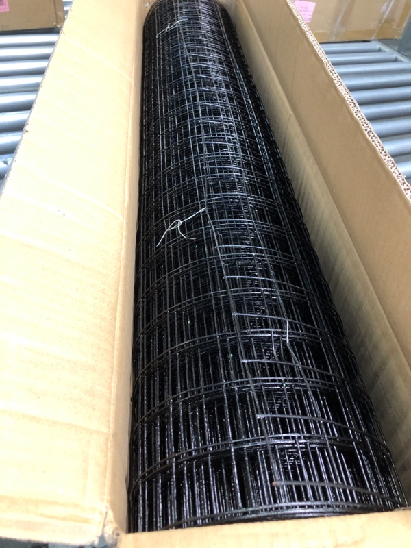 Photo 3 of 36'' x 50' 1.5inch Hardware Cloth 16 Gauge Black Vinyl Coated Welded Fence Mesh for Home and Garden Fence and Home Improvement Project (36'' x 50')