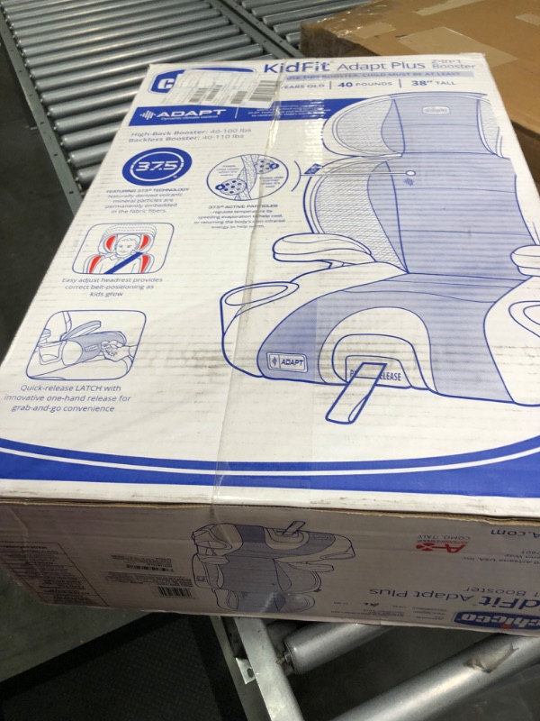 Photo 1 of Chicco KidFit® Adapt Plus 2-in-1 Belt-Positioning Booster Car Seat, Backless and High Back Booster Seat, for Children Aged 4 Years and up and 40-100 lbs. | Ember/Black
